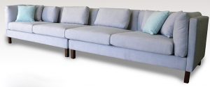 Sunshione large 4 seater in Warwick blue fabric
