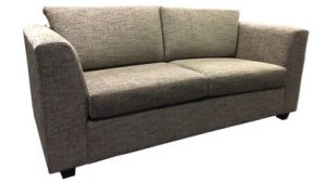 Byron Fabric couch in taupe fabric