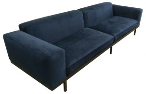 Hervey 4 seater in blue fabric